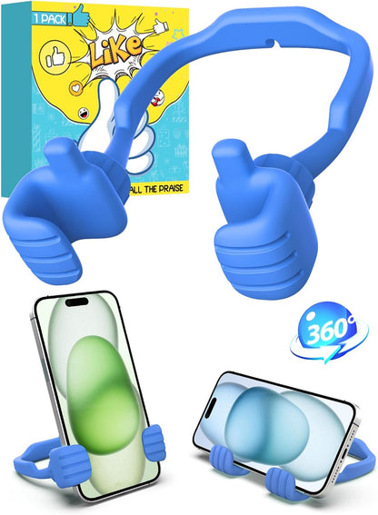 Dad Gifts for Fathers Day from Daughter Son Cell Phone Stand: Upgrade Adjustable Thumbs Up Lazy Phone Holder for Desk Fun Birthday Gifts for Grandma Teens Girls Boys Adults Husband from Wife