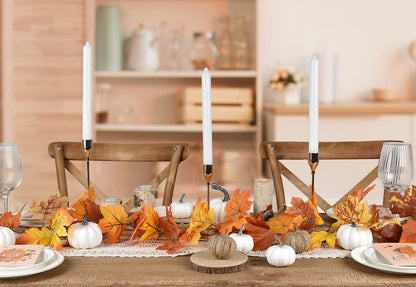 Lvydec 2 Pack Maple Leaves Fall Garland Clearance - 5.9ft/Strand Artificial Fall Foliage Garland Colorful Autumn Leaves Decoration for Home Wedding Party Halloween Thanksgiving