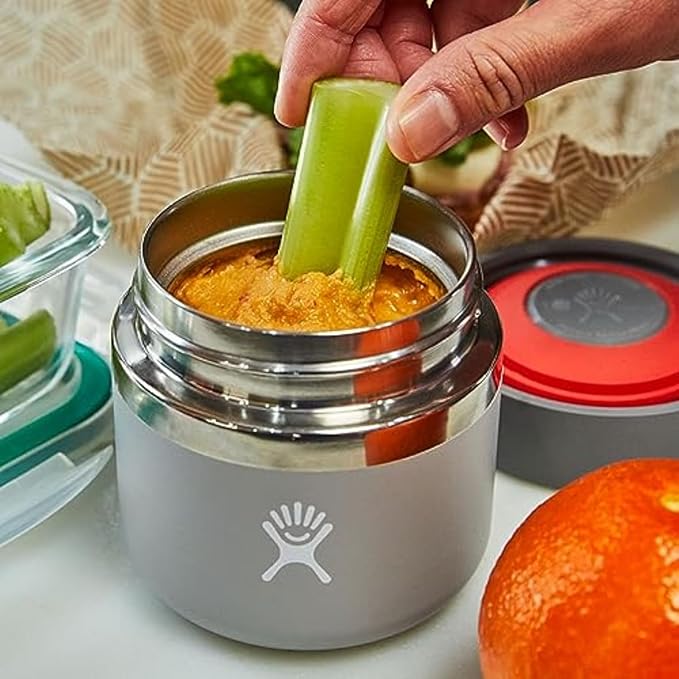 Hydro Flask Food Jar – Insulated Stainless Steel, Snack Travel Container for Hot Food, Lunch, & Soup 20 Oz Cascade Blue