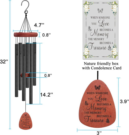 Memgift Wind Chimes for Outside Memorial Wind Chimes for Loss of Loved One Remembrance Sympathy Gifts for Loss of Loved One Outside Keepsake When Someone You Love