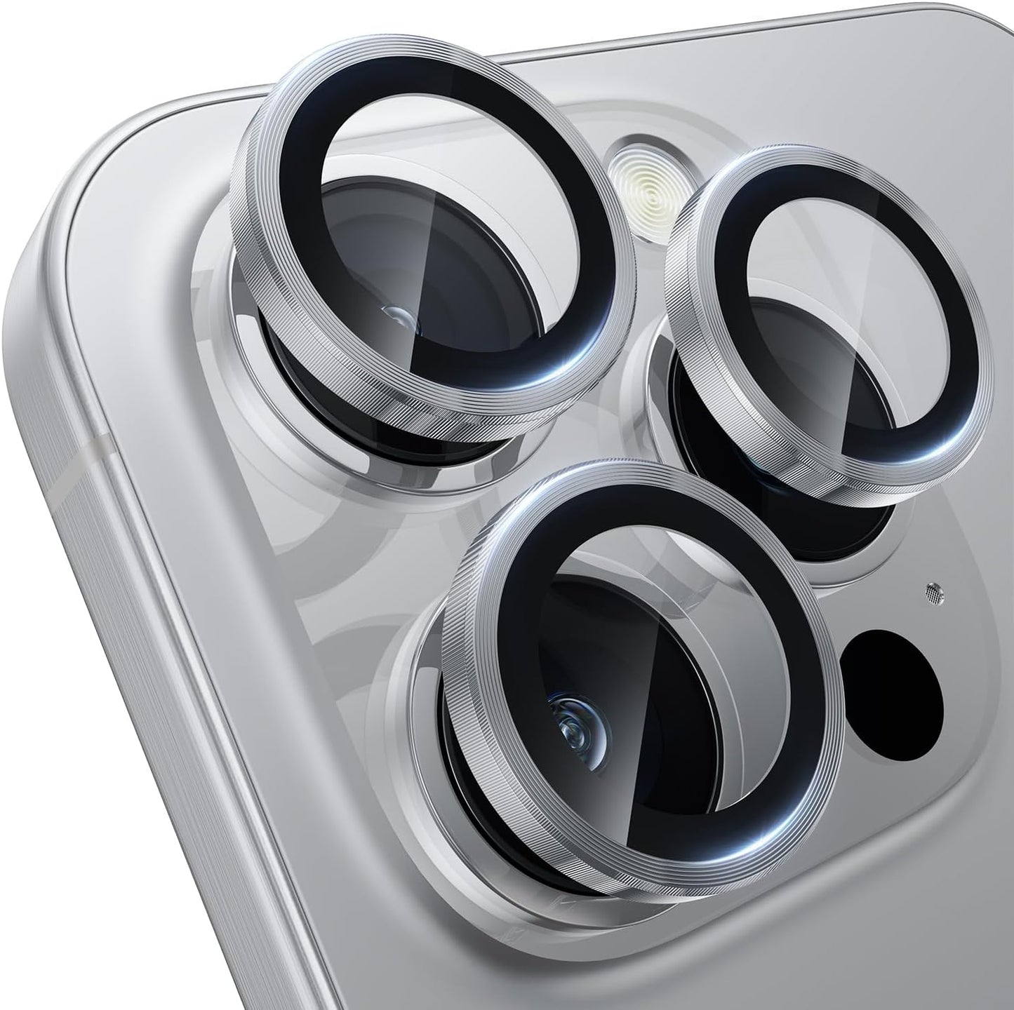 WSKEN for iPhone 16 Pro/iPhone 16 Pro Max Camera Lens Protector - [Original Shooting Model] Shatterproof Ultra HD Tempered Metal Glass Camera Screen Protector Cover Film Accessories