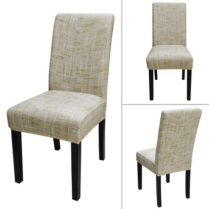 JQinHome Pattern Chair Covers Pack of 12,High Stretch Removable Washable Parsons Chair Slipcover for Home Party Hotel Wedding Ceremony (Stripe Pattern,12PCS)