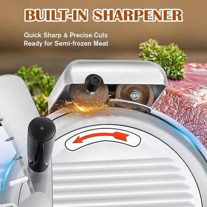 Save $80 Electric Composter & Meat Slicer Machine | Reduce Waste, Slice Perfectly | Food Waste Recycler & Deli-Style Slicer Bundle