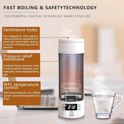 Travel Kettle Portable Electric Kettle, Small Mini Tea Coffee Kettle Water Boiler With 4 Variable Settings, 316 Stainless Steel, Fast Boiling Water with Auto Shut-Off & Boil Dry Protection