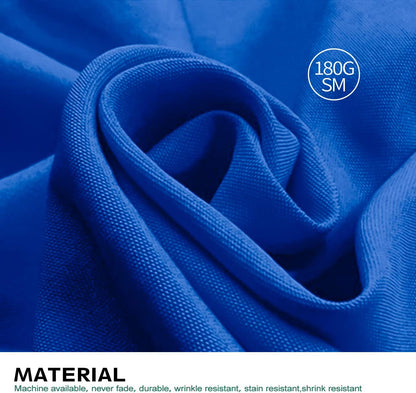 Surmente Blue Tablecloth 90 x 132-inch Rectangular Polyester Table Cloth for Weddings, Banquets, or Restaurants
