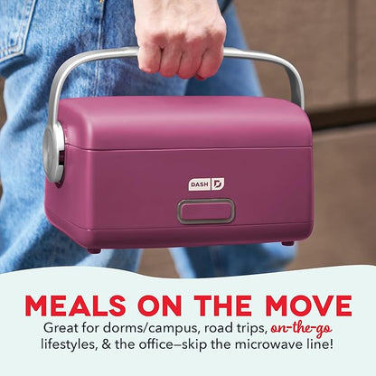 DASH Hot2Go™ Personal Food Warmer (30 Ounces, with spoon & fork) - Berry