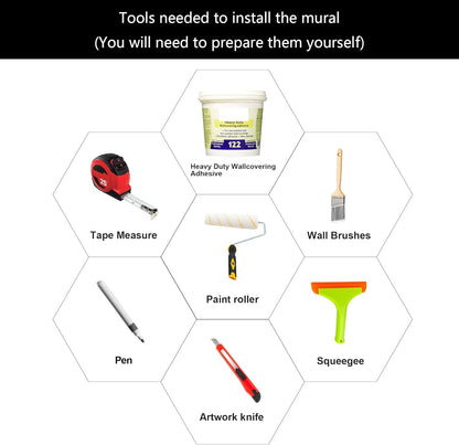 WFBHUA-Wall Mural Tropical Beach Palm Tree Wallpaper Balcony Window Seascape Landscape Wallpaper for Bathroom Living Room Bedroom (Not Peel and Stick)