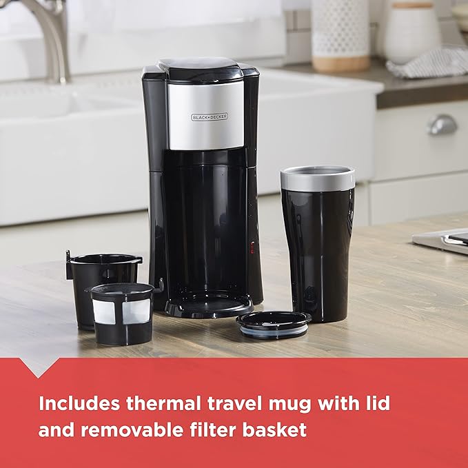 Single Serve Coffeemaker,Black,(Pack of 2)