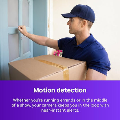 Roku Battery Camera for Home Security - New 2025 Weather-Resistant Indoor & Outdoor Wireless Camera & Pet Monitor with 1080p HD & Two-Way Audio - Rechargeable, Motion Detection & Wi-Fi (Pack of 4)