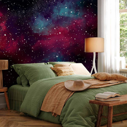 artgeist Wall Mural Space 77x55 in - Peel and Stick Self-Adhesive Wallpaper Removable Large Sticker Foil Wall Decor Print Design Mural Galaxy Universe Cosmos Sky a-A-10326-a-a
