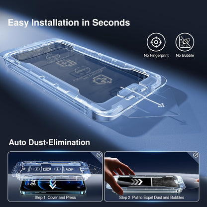 SMARTDEVIL 2+2Pack Privacy Screen Protector for iPhone 12 Pro with Camera Lens Protector,Shatterproof Tempered Glass [True 28°Anti Spy] [9H Hardness][Automatic Dust-Elimination Install][Bubble Free]
