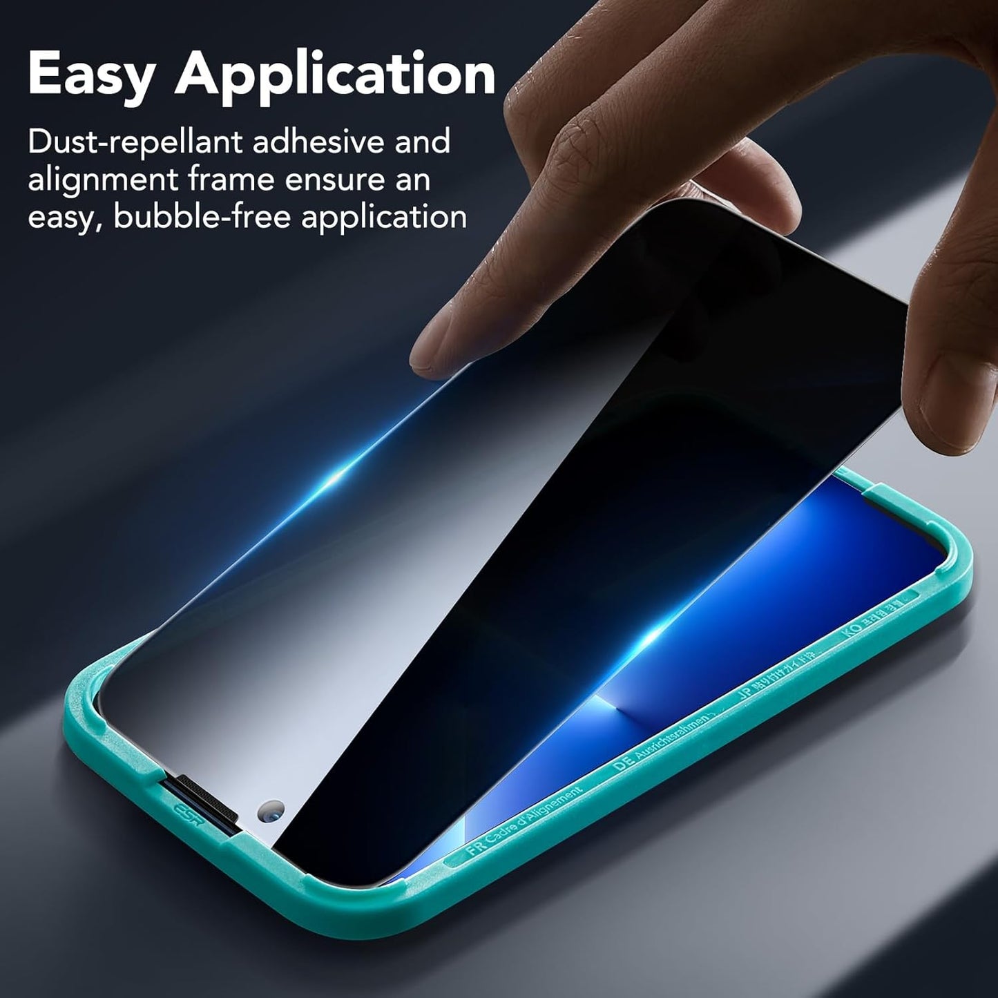 ESR 3 Pack for iPhone 14 Plus/13 Pro Max Privacy Screen Protector, Anti-spy Tempered-Glass Privacy Screen Protector, Micro-curved Edges, Case Friendly