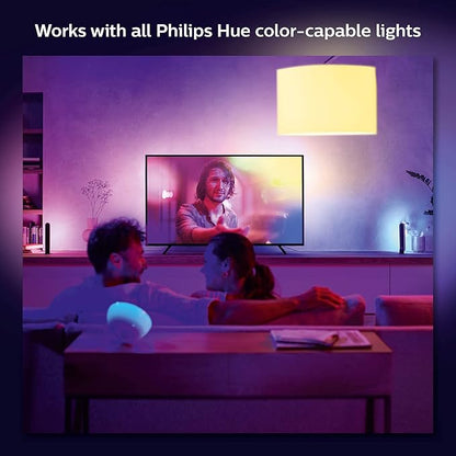Philips Hue Play Gradient 55" Smart TV Light Strip - Flowing Multicolor LED Color-Changing TV BackLight - Sync with TV, Music, and Gaming - Requires Bridge and Sync Box - Control with App or Voice