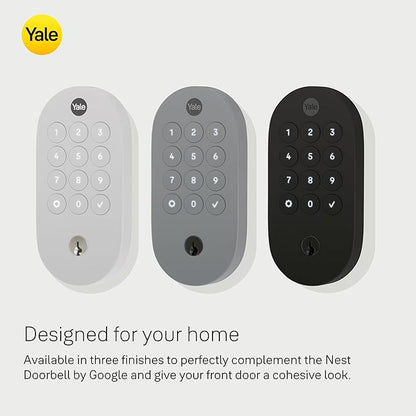 Yale Smart Lock with Matter - Made for Google Home - Snow - YRD510-MT1-SNW