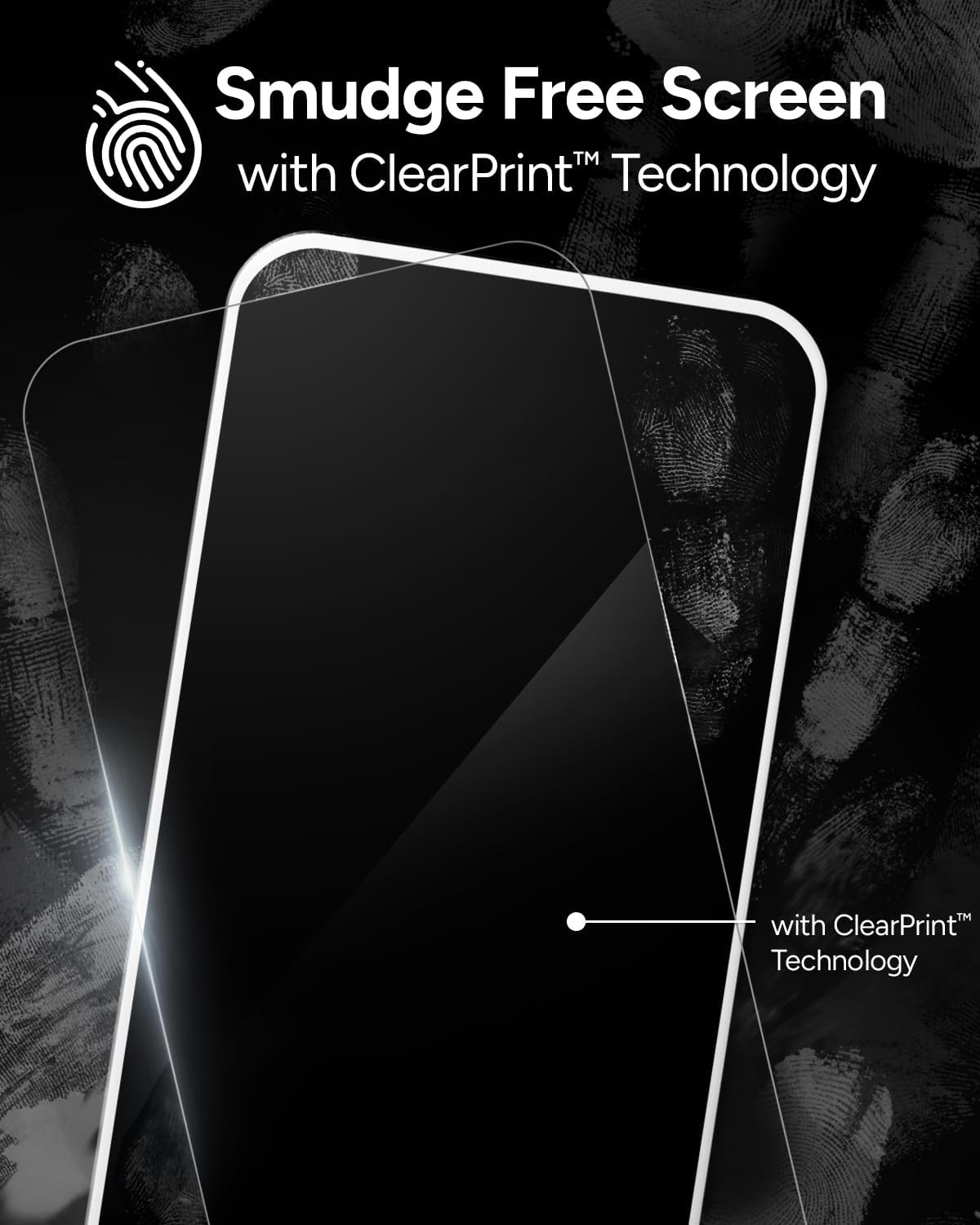 ZAGG Glass Elite Screen Protector for iPhone 16 Pro - 5X Stronger, Reinforced Edges, Ultra-Strong Tempered Glass, Scratch Resistant, Anti-Smudge, InvisibleShield, Easy Installation, Eco-Friendly