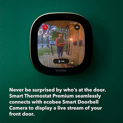 ecobee Smart Video Doorbell Camera (Wired) - with Industry Leading HD Camera, Smart Security, Night Vision, Person and Package Sensors, 2-Way Talk, and Video & Snapshot Recording