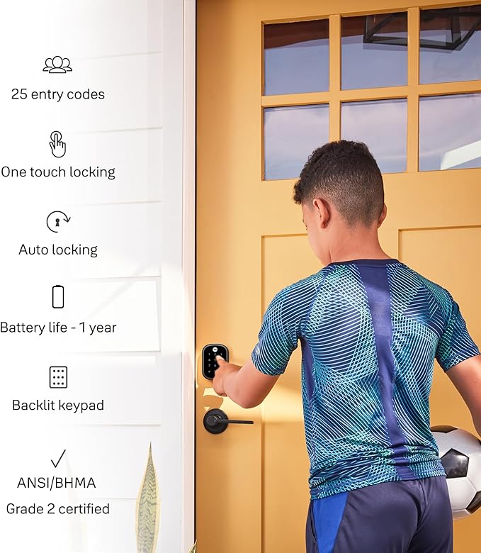 Yale Security Keyless Entry Touchscreen Deadbolt - Unlock Using Your Entry Code - No app or connectivity - Satin Nickel