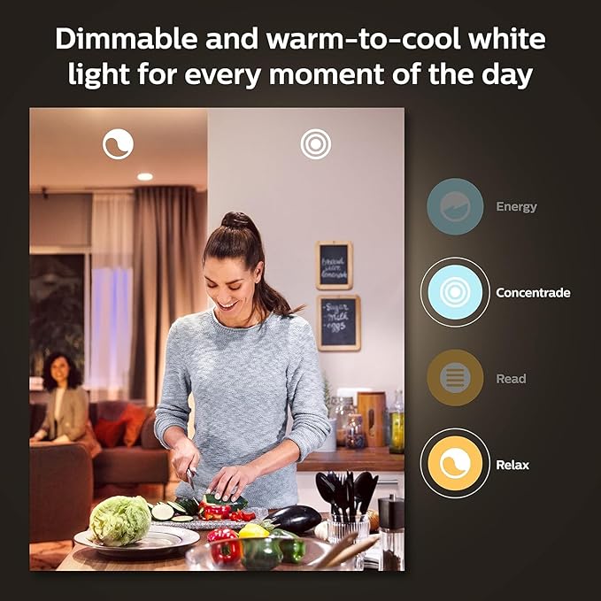 Philips Hue White and Color Ambiance Base Lumen (60W) Smart Button Starter Kit, 16 Millions Colors, Works with Amazon Alexa, Google Assistant, Apple HomeKit 60 Watt (OLD VERSION)