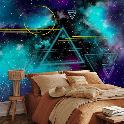 artgeist Premium Wall Mural Galaxy 138x101 in - Non-Woven Wallpaper Fleece Wall Decor Photo Print Picture Image Design Home Mural Cosmos Galaxy Cosmonaut Astronaut a-A-10328-a-a