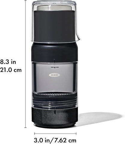 OXO Brew Rapid Brewer - Portable Coffee Maker,Fast Manual Hot & Cold Brew,Small Handheld Brewer,Compact Travel Coffee Maker,(Pack of 4)