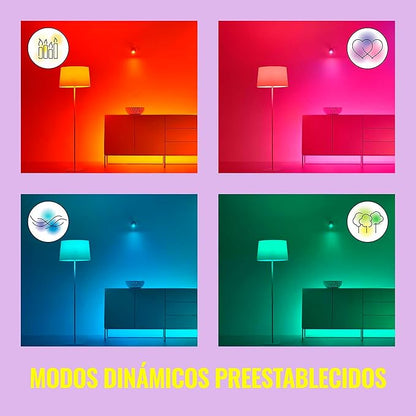 WiZ Connected 16.4 ft LED Light Strip for Your Smart Home - Flowing Multicolor LED, Color-Changing, Cuttable - Voice/App Control - Works with Google Home, Alexa and HomeKit (Pack of 4)