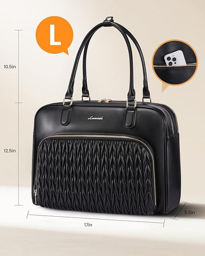 LOVEVOOK Tote Bag for Women,Light Puffer Tote Bag with Multi-pockets,Stylish Carry on Laptop Bags for Daily,Travel,Work,Gym | with Multi-pockets, Stylish, Carry on, for Daily, Travel, Work