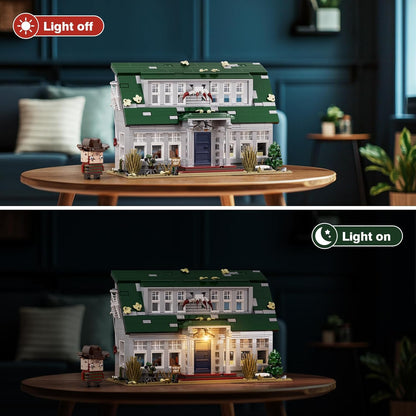 Halloween Nightmare Building House Set on Elm Street, Horror Movie Figure & Haunted House Building Blocks Toy, Compatible with Lego Gifts for Friends and Fans 18+ (1099 Pieces)