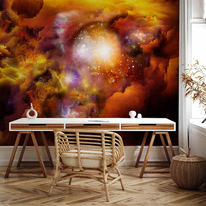 artgeist Wall Mural Cosmos Galaxy 135x101 in - Peel and Stick Self-Adhesive Wallpaper Removable Large Sticker Foil Wall Decor Print Picture Image Design n-A-0027-a-d