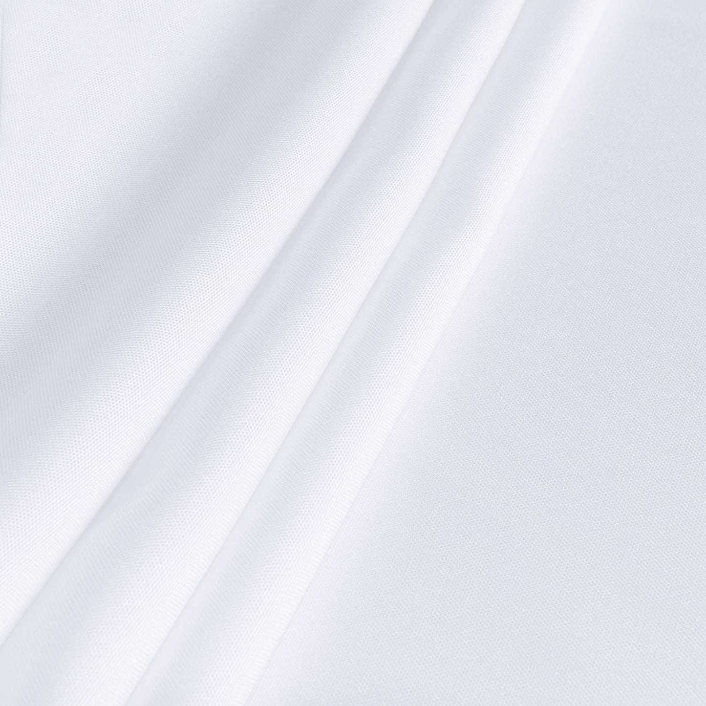 sancua Rectangle Tablecloth - 70 x 120 Inch - Stain and Wrinkle Resistant Washable Polyester Table Cloth, Decorative Fabric Table Cover for Dining Tables, Buffet Parties and Camping, White