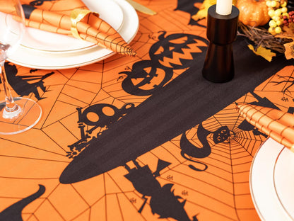YiHomer Halloween Silhouettes Tabletop for Halloween Decorations, Dinner Parties and Scary Movie Nights, Horror Night, Tablecloth, 60 x 102 Rectangle