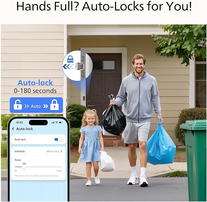 Philips Retrofit Smart Lock 230X, Smart Lock for Existing Deadbolt Built-in WiFi App Remote Control, Upgrade Your Door Lock Keyless Entry for Front Door, Auto Lock, Support Alexa & Google, Silver