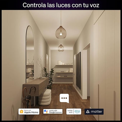 Philips Hue Essential Smart LED A19 Bulb, White and Color Ambiance, E26 Base, 8.8W, 2200K-6500K, 800 Lumens, Dimmable, Works with Alexa, Google, and Apple Home, 1-Pack