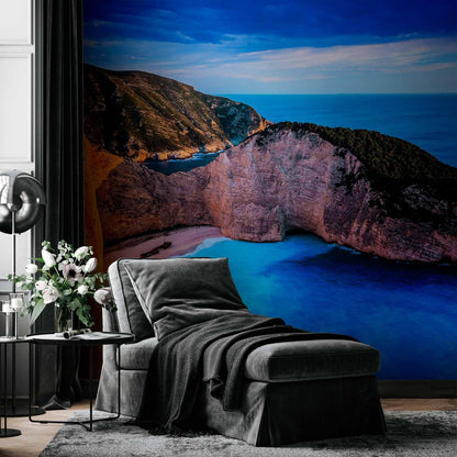 artgeist Wall Mural Peel and Stick Tropical Island 212x98 in - XXL Self-Adhesive Corner Wallpaper Removable Large Sticker Foil Angle Wallpaper Wall Decor Print Nature Landscape Sea Beach c-A-0058-a-d