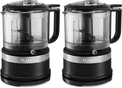 KitchenAid 3.5-Cup Food Chopper, medium, Matte Black (Pack of 2)