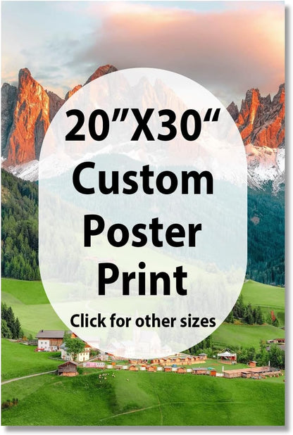Canvas Prints With Your Photos, Custom Poster On Canvas (Unframed 20x30) Transform Your Photos Into Stunning Framed Wall Art Digitally Printed Photo To Canvas Ideal For Home Decor Gifts Keepsakes