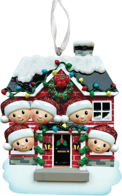 2025 Family Christmas Ornament – Personalized Ornament for Families – Custom Family Ornament – Holiday Tree Decoration Keepsake Gift (Family of 5)