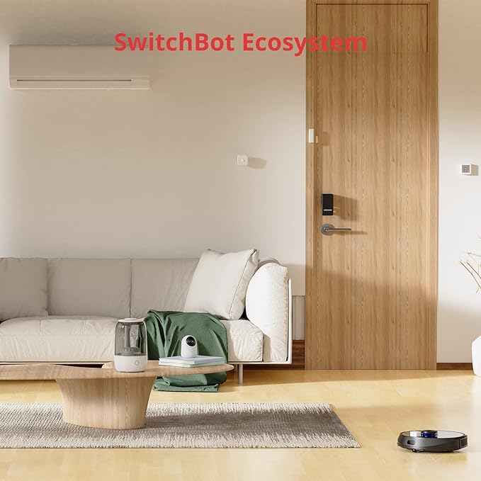 SwitchBot Smart Lock WiFi, Keyless Entry Door Lock, Smart Door Lock Front Door, Electronic Smart Deadbolt, Fits Your Existing Deadbolt in Minutes,Great for Airbnbs, Vacation Rentals and More