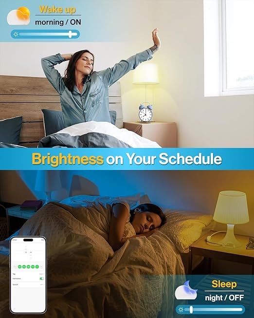 Sunco 4 Pack Smart Dimmer Switch, Double Rocker Wall Light Switch, WiFi Compatible with Tuya, Smart Life, Sunco Lighting Smart App, 120V, Compatible with Alexa and Google Assistant