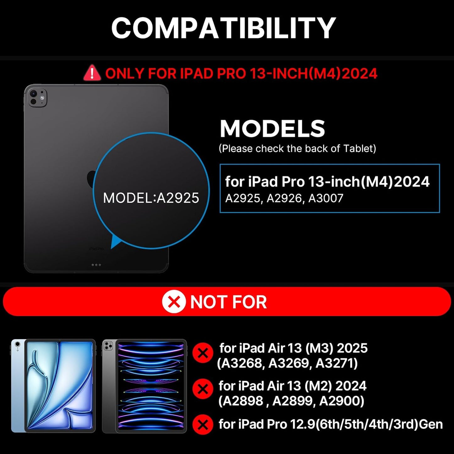 typecase Keyboard Case for iPad Pro 13-inch (M4)2024,Magic Keyboard with 11 Colors Backlight for iPad Pro 13,Keyboard Case with Pencil Holder,Multi-Touch Trackpad,Easy-Set Magnetic Stand(Pacific Blue)