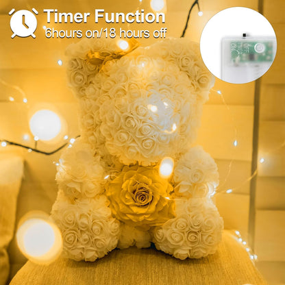 Christmas Decorations Warm White Fairy String Lights, Battery Operated with Timer, 2 Pack Total 33FT 100 Led Mini Battery Powered Twinkle Mason Jar Waterproof Firefly Lights DIY Party