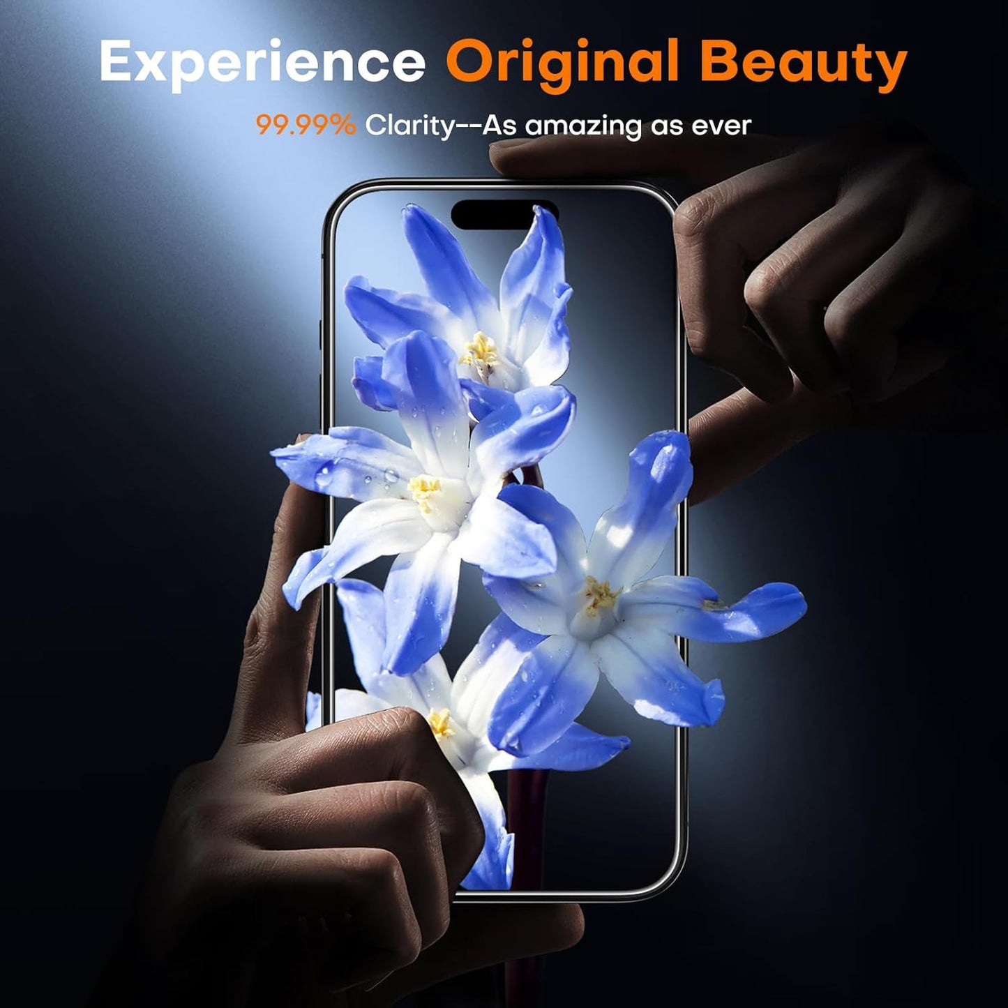 TOCOL for iPhone 16 Privacy Screen Protector True 25°Anti Spy 9H+ Hardness Tempered Glass Full Coverage Easy Installation 2 Pack