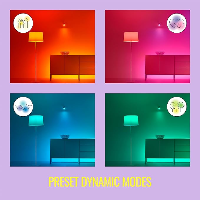 WiZ Connected Squire Smart Table Lamp, LED Color Changing Lights, Portable Table Light Connects to Wi-Fi, Control w/Voice or App, Works with Google, Alexa & Siri Shortcut