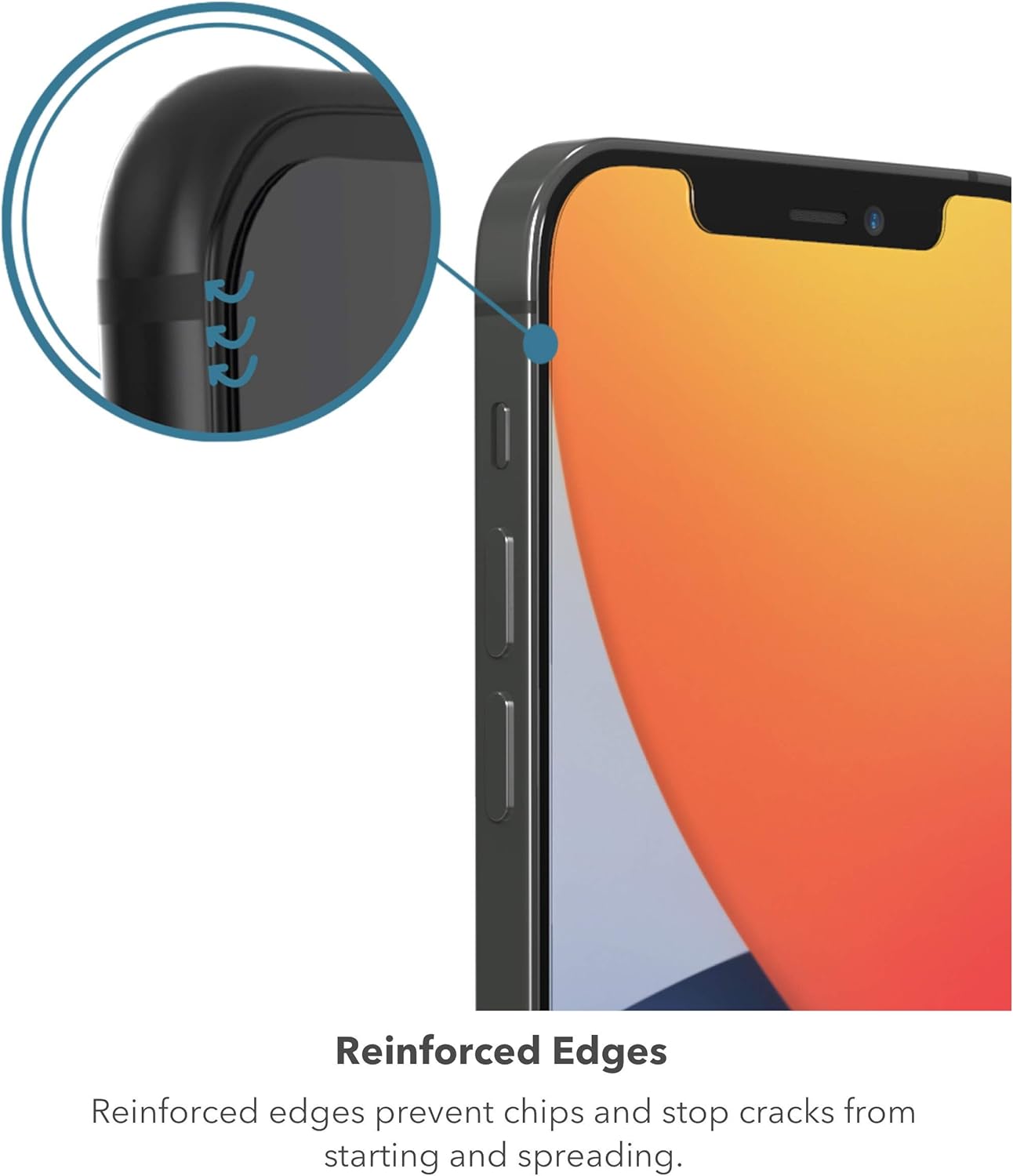 ZAGG InvisibleShield Glass Elite Privacy+ Screen Protector for iPhone 12 Pro Max, Two-Way Privacy Filter, 4X Stronger, Anti-Fingerprint Technology, Easy to Install