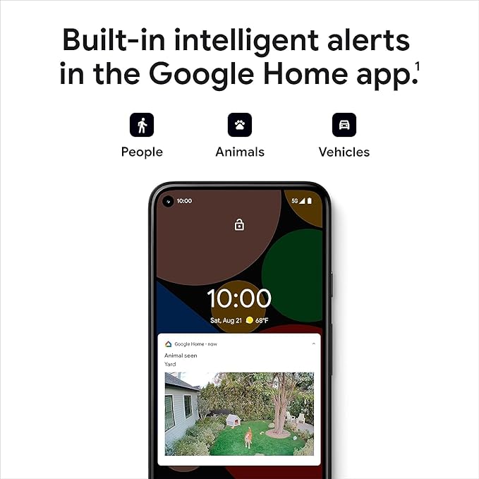 Google Nest Cam Outdoor or Indoor, Battery - 2nd Generation - 6 Pack