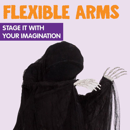 JOYIN 63” Halloween Decorations Outdoor Grim Reaper,Dark Faceless Hanging Ghost Decor in Black Horror Robe for Halloween Yard Tree Graveyard Hanging Decorations Haunted House Outside Decor