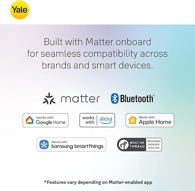 Yale Smart Lock with Matter - Made for Google Home - Snow - YRD510-MT1-SNW