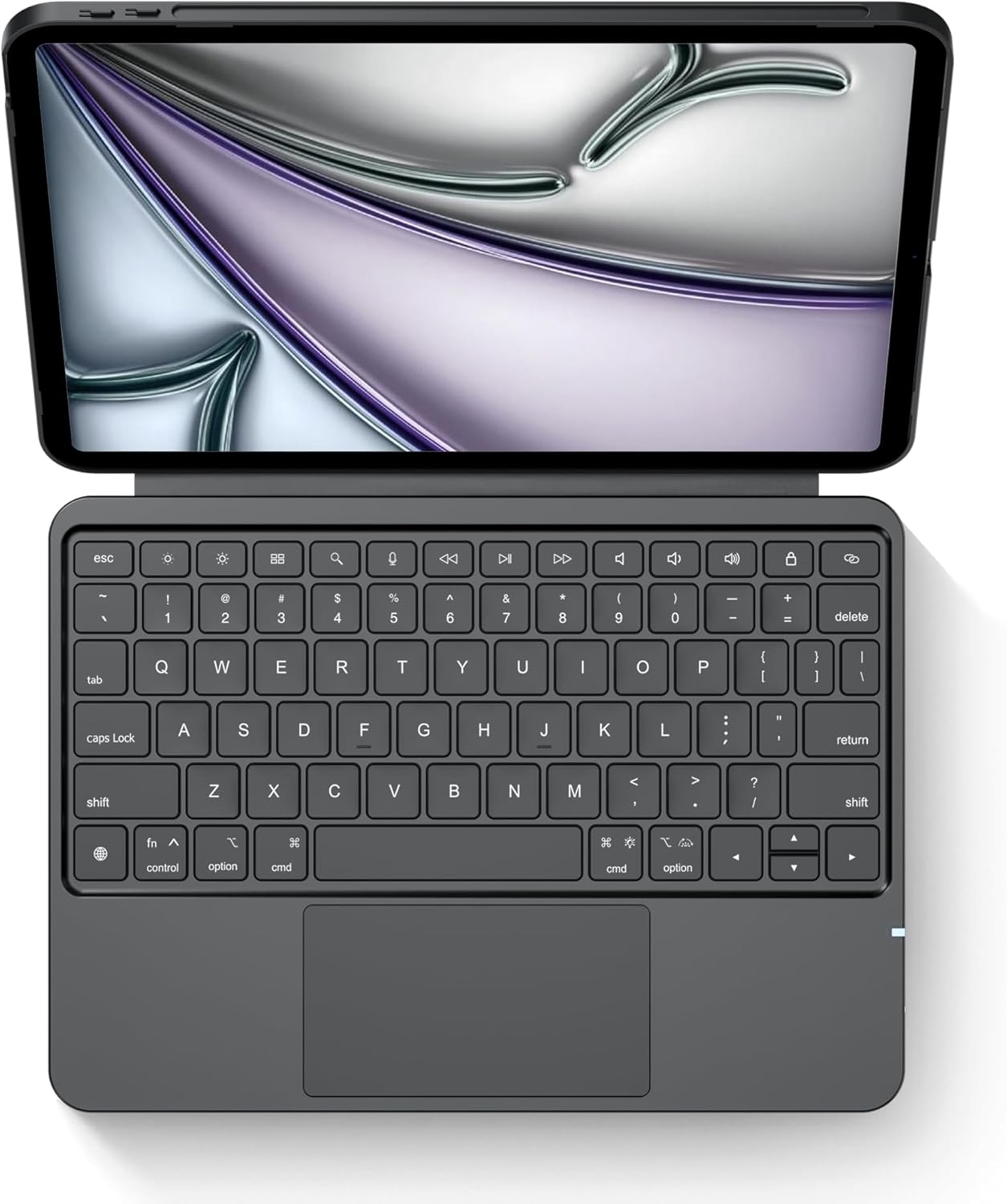 Detachable Keyboard Case for Apple iPad Pro 11 inch (M4) 2024: Wireless Backlit Keyboard with Trackpad, Magnetic Protective Cover