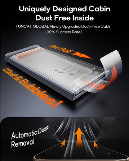 3 Pack for iPhone 12 Pro Max Tempered Glass Screen Protector, Dust Free CABIN, Auto Positioning, Bubble Free, High Definition, Easy Installation,9H+ Hardness