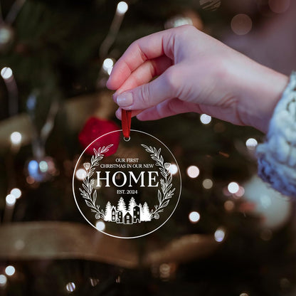 New Home Ornament 2024, Our First Christmas in Our New Home 2024, New House Gift Ideas for Couple, Welcome Home Gifts, Housewarming Gifts