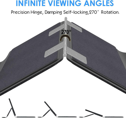 iPad 12.9 Keyboard Case for iPad Pro 12.9 inch 6th 2022/5th 2021/4th 2020/3rd 2018-7 Color Backlight,Touchpad Detachable Slim Cover with Pencil Holder (12.9",Black)